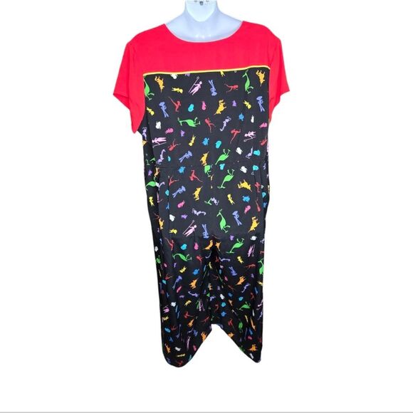DISNEY Parks The Dress Shop Pixar characters black and red zip jumpsuit 3X - Picture 4 of 13